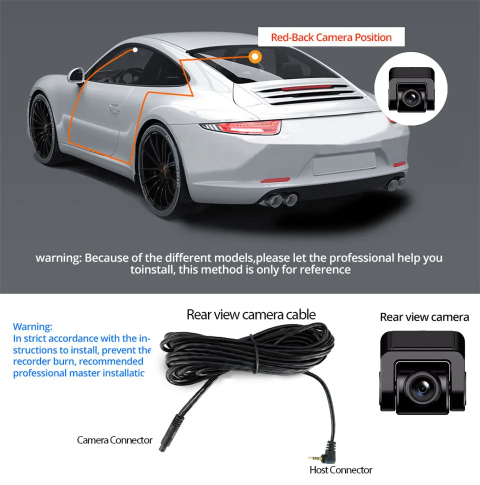 Câmera de Carro DVR - Visão Noturna/Gravador de Vídeo/Suporte Wi-Fi/Dash Cam 4K UHD. - Imagem 19