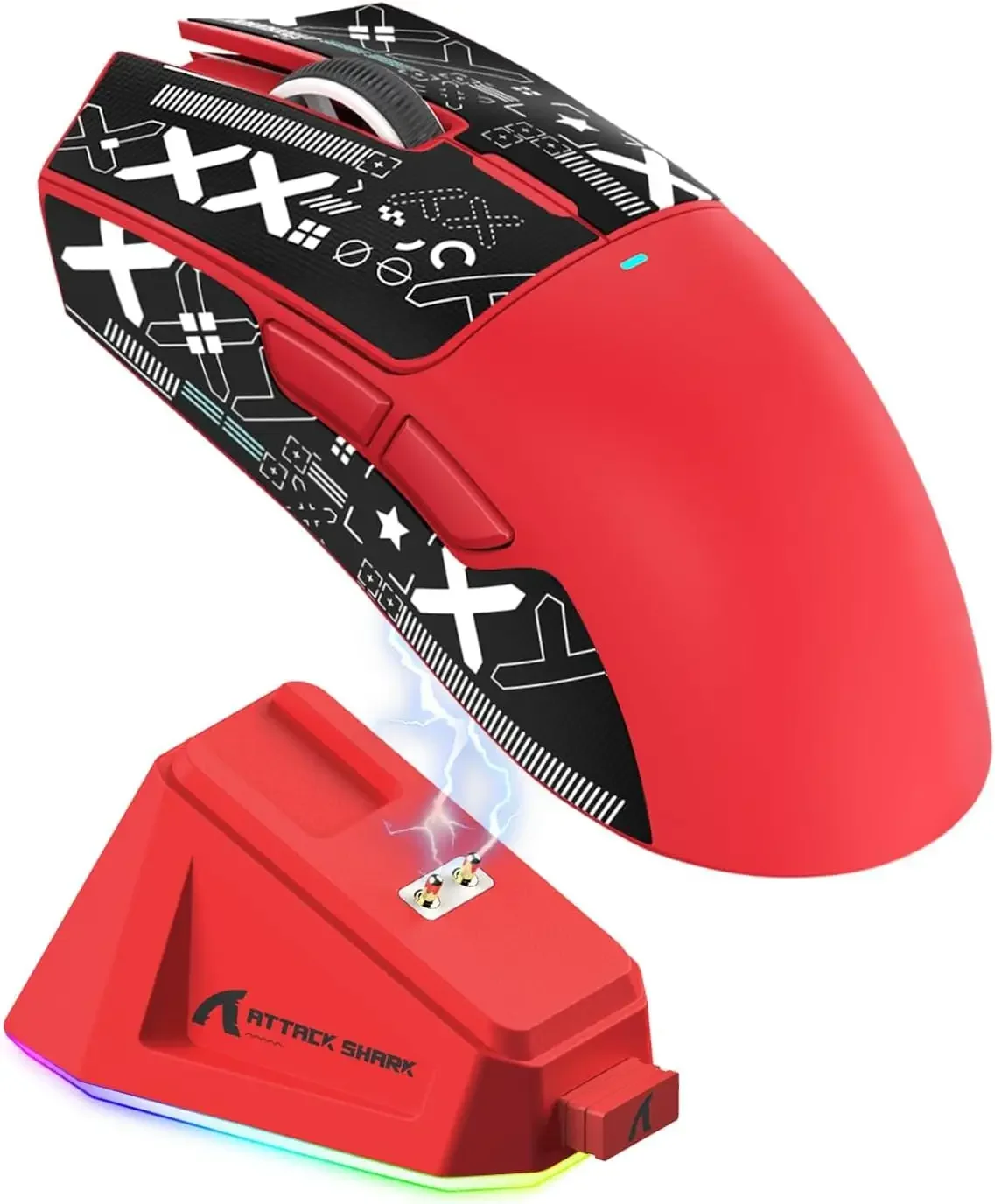 Mouse Gamer Sem Fio X11 - Tri-Mode RGB/Sensor Óptico PAW3311. - Imagem 2