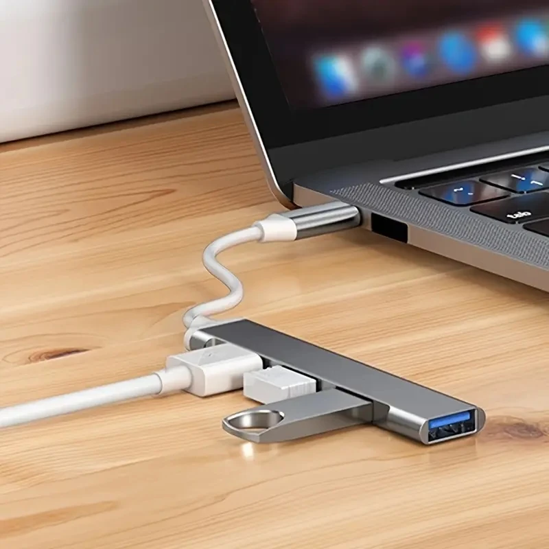 Hub USB Tipo C - Portas Adaptador OTG Multi-Splitter 4. - Imagem 4