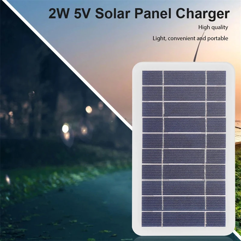 Painel Solar Portátil de 2w 5w Com USB - À Prova D'água. - Imagem 9