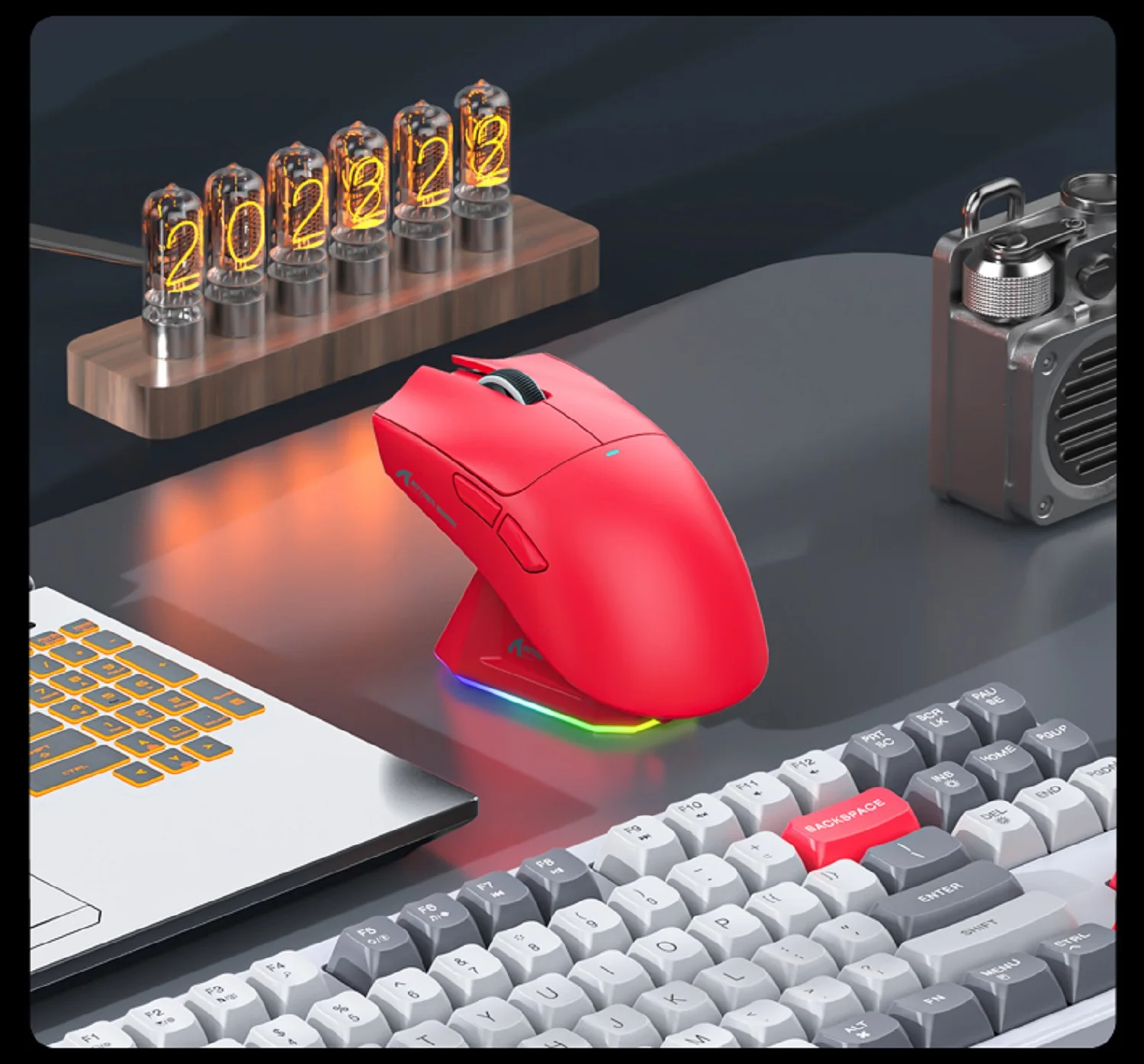 Mouse Gamer Sem Fio X11 - Tri-Mode RGB/Sensor Óptico PAW3311. - Imagem 7