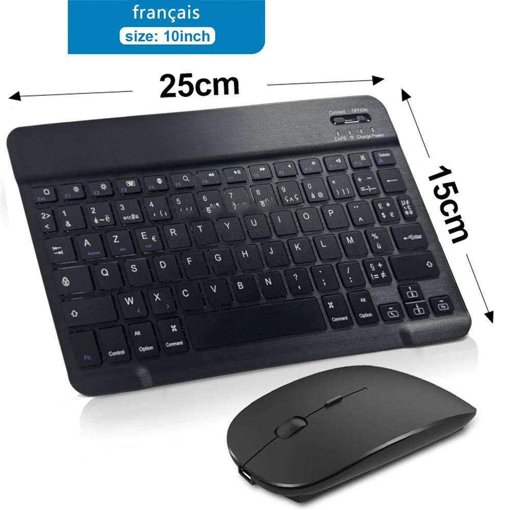 Teclado e Mouse Sem Fio - Bluetooth/IOS/ANDROID/WINDOWS. - Imagem 8