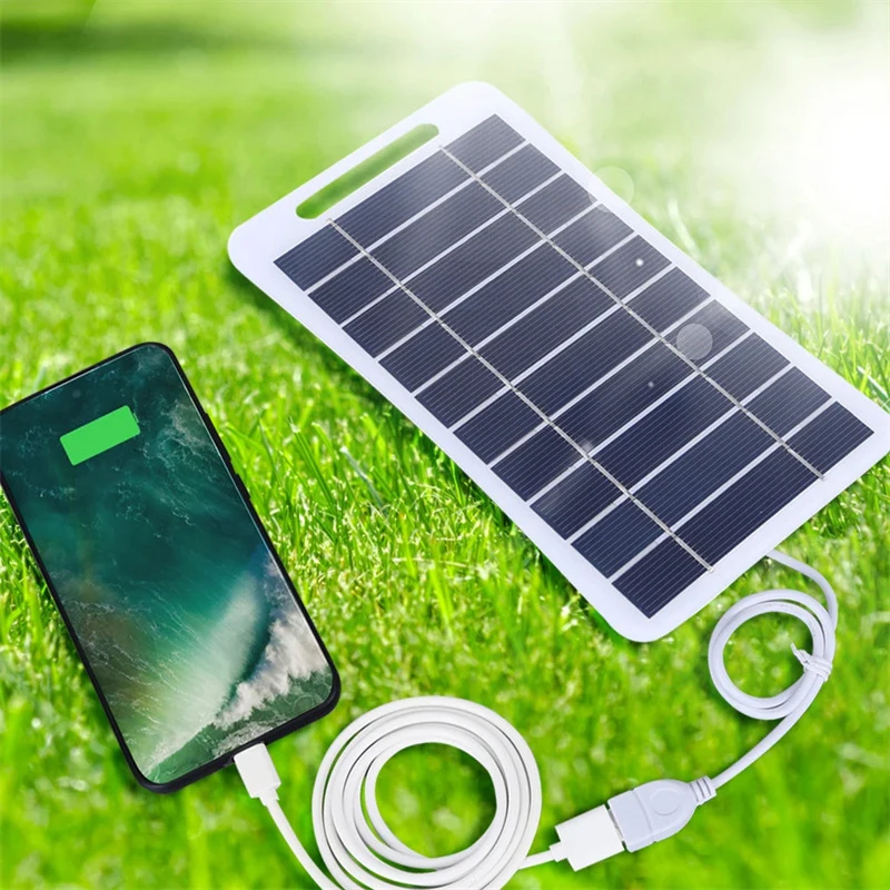 Painel Solar Portátil de 2w 5w Com USB - À Prova D'água. - Imagem 2