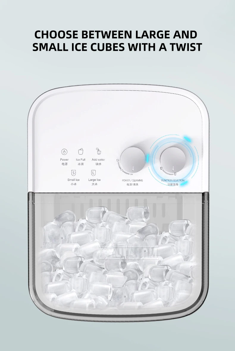 Máquina de Gelo Automática Uso Doméstico - Bandeja de Gelo. - Imagem 11
