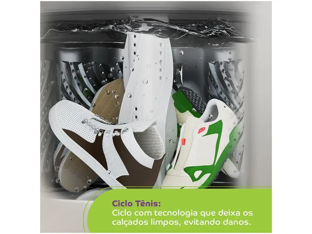 Lavadora de Roupas Consul 13kg Cesto Inox 12 Programas de Lavagem Branca CWN13AB - 220V - Imagem 5