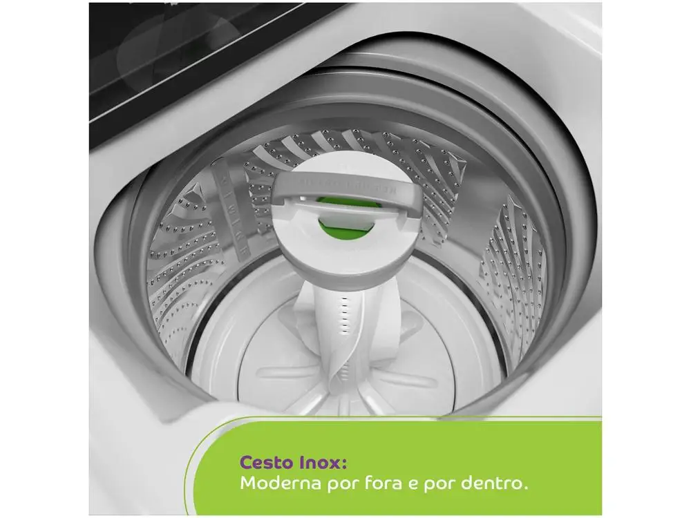Lavadora de Roupas Consul 13kg Cesto Inox 12 Programas de Lavagem Branca CWN13AB - 220V - Imagem 3