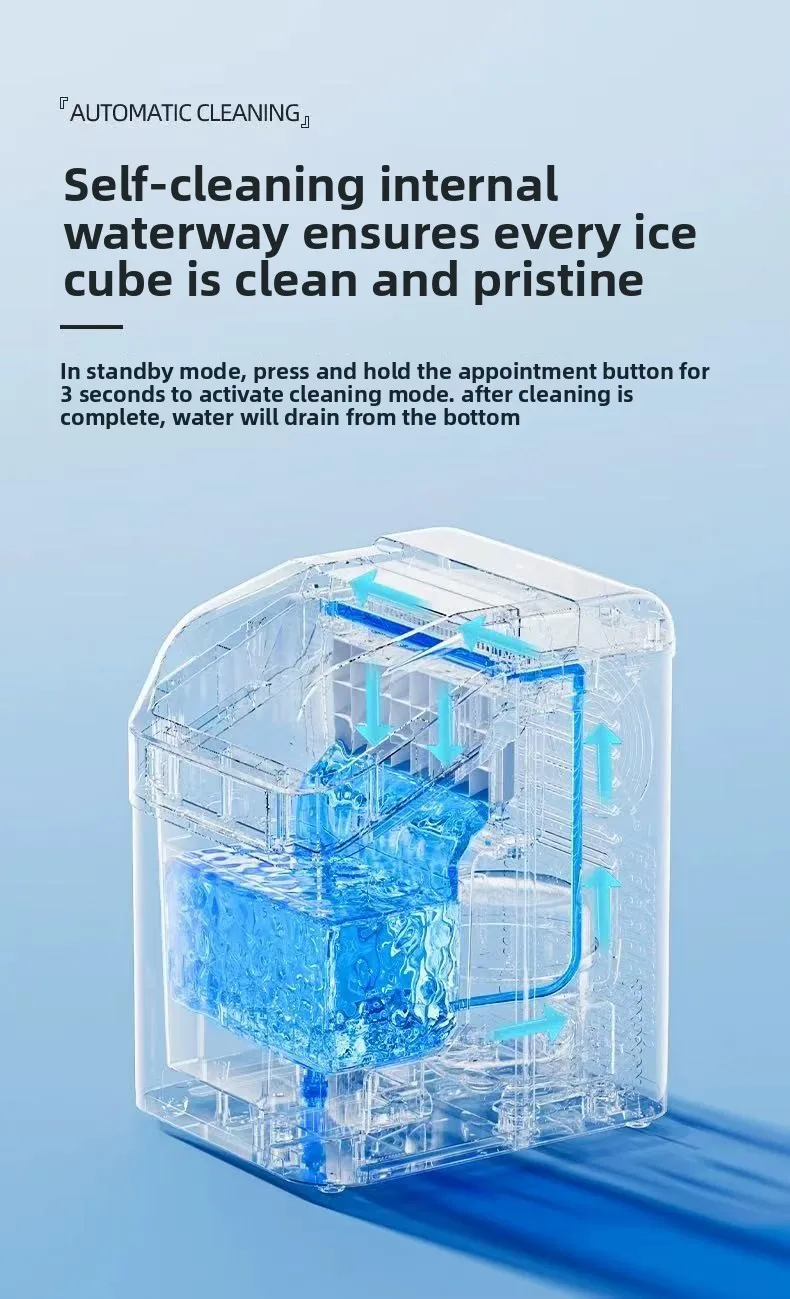 Máquina de Gelo1.3L - Portátil/Mini/Doméstica/Automática. - Imagem 21