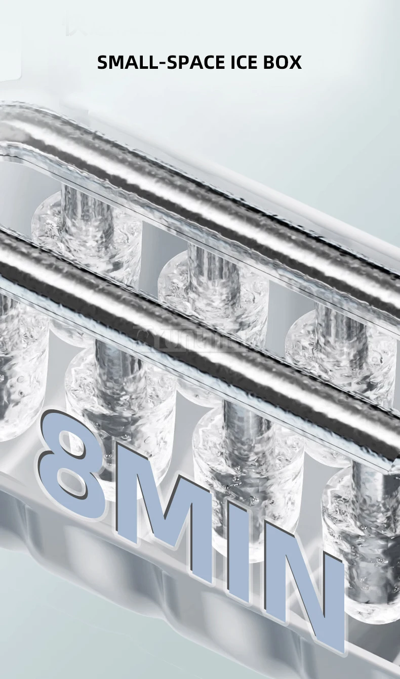 Máquina de Gelo Automática Uso Doméstico - Bandeja de Gelo. - Imagem 9