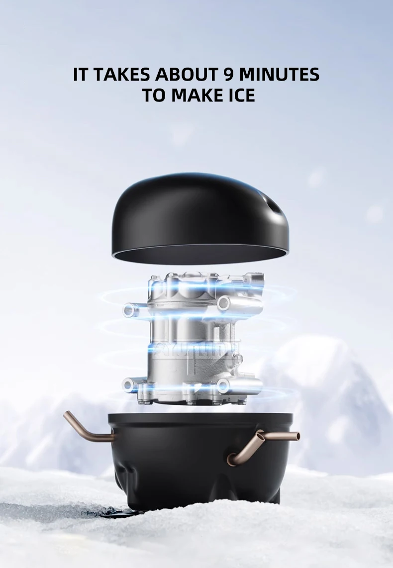 Máquina de Gelo Diâmetro Portátil - Küchenmachine. - Imagem 8