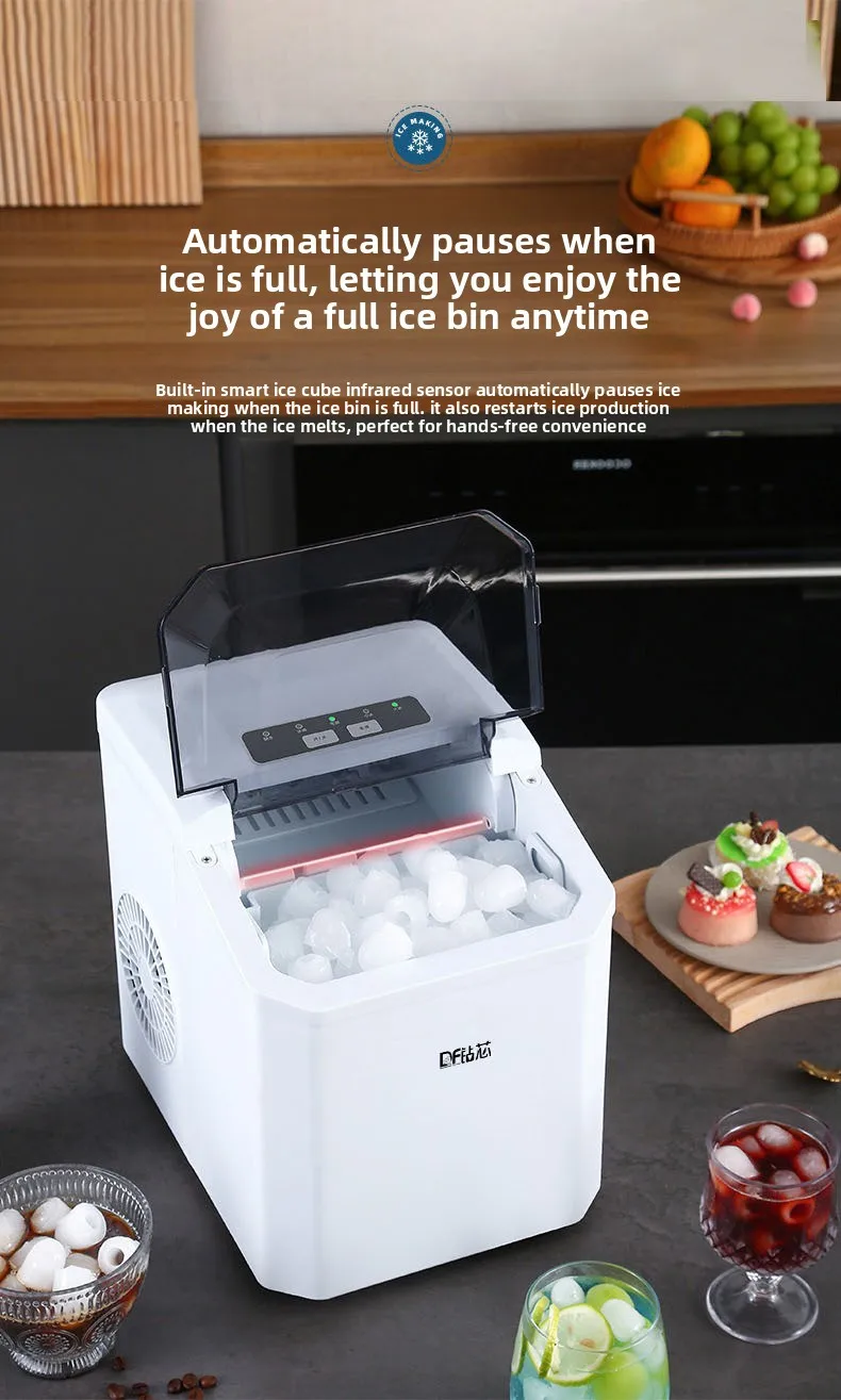 Máquina de Gelo1.3L - Portátil/Mini/Doméstica/Automática. - Imagem 33