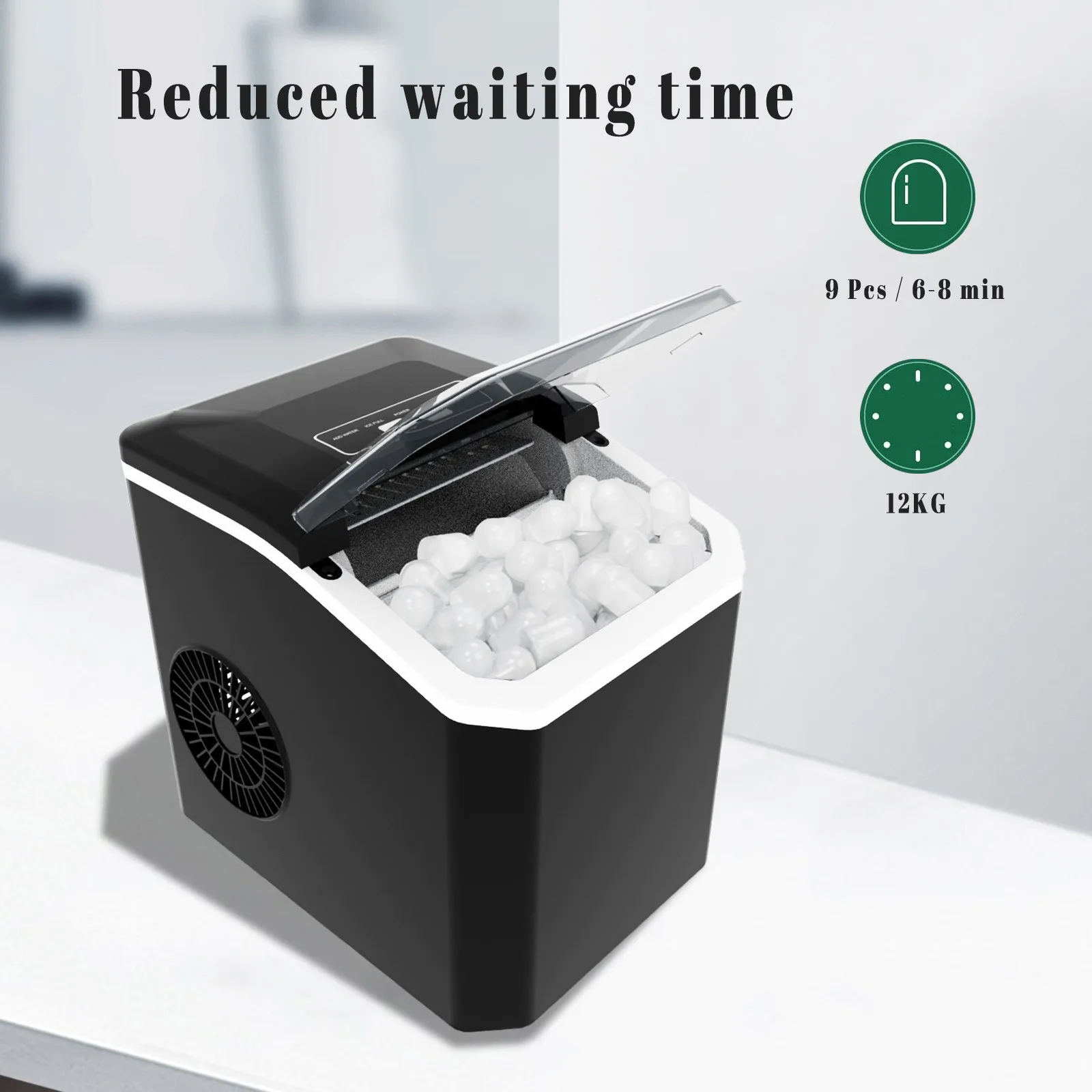 Máquina de Gelo1.3L - Portátil/Mini/Doméstica/Automática. - Imagem 10