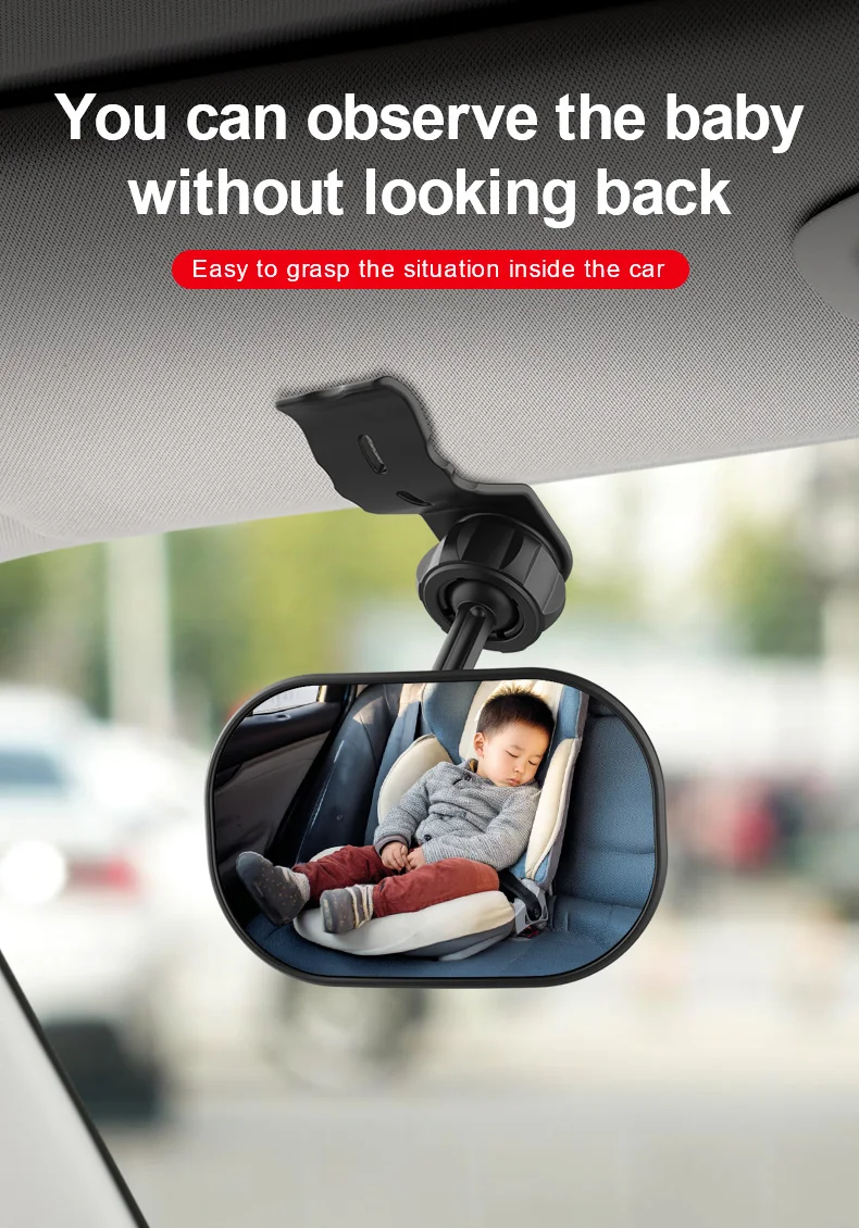 Espelho Retrovisor Para Carro - Ajustável Pára-Brisa do Carona. - Imagem 4