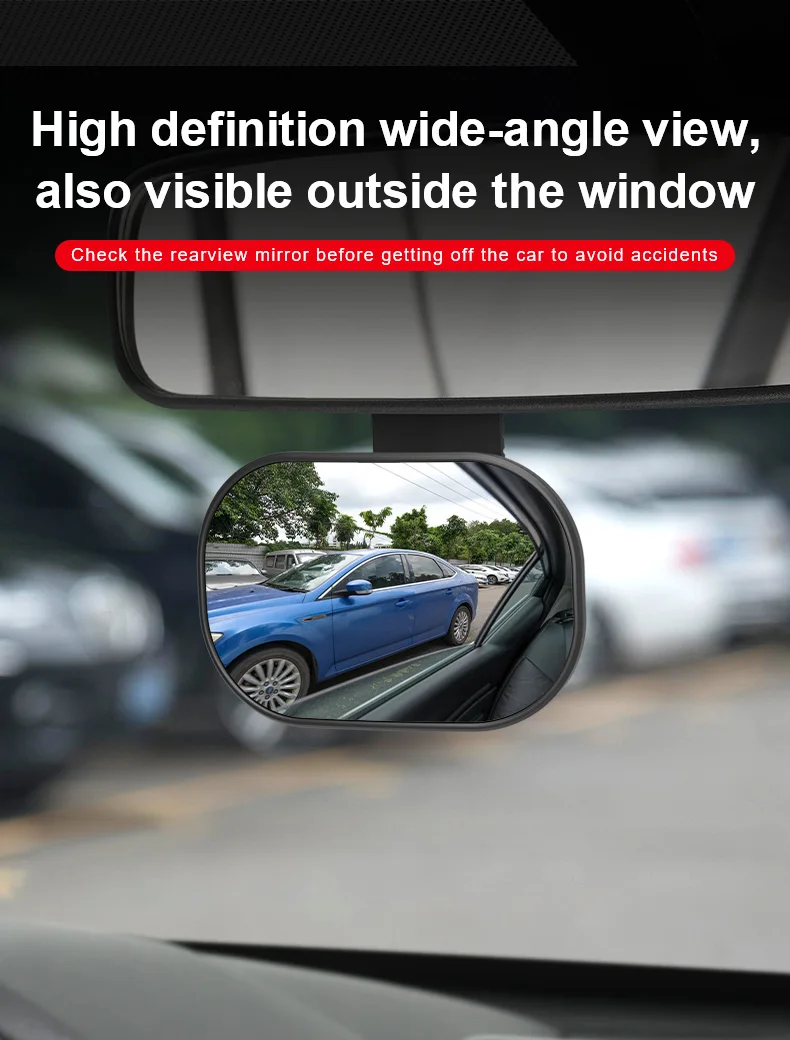 Espelho Retrovisor Para Carro - Ajustável Pára-Brisa do Carona. - Imagem 3