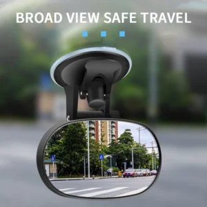 Espelhos Universais para Carro - Placa Auxiliar Rotativa para Monitoramento no Painel.