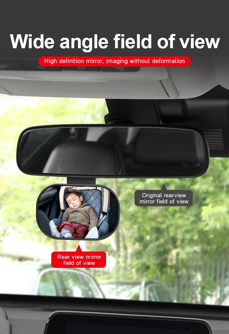 Espelho Retrovisor Para Carro - Ajustável Pára-Brisa do Carona. - Imagem 7