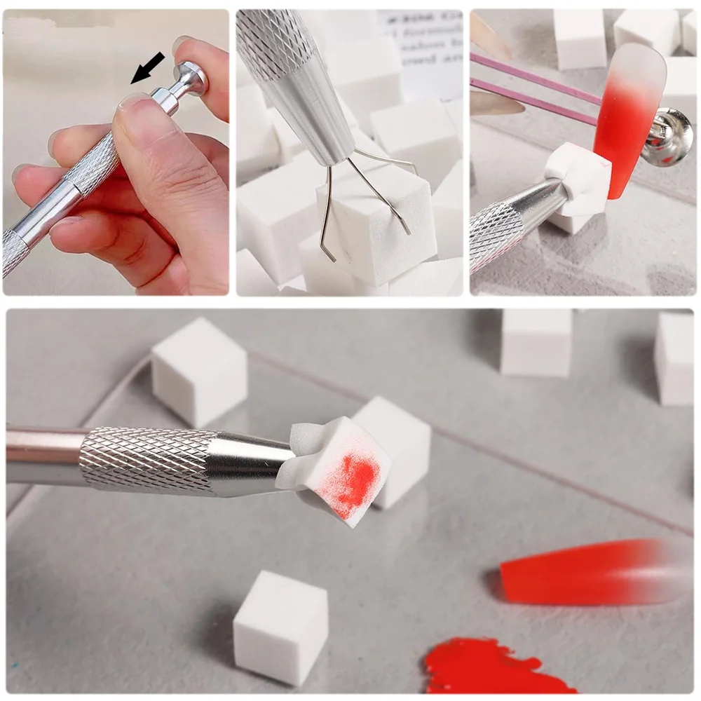 Esponja 100 PÇS Conjunto de Esponja - Arte das Unhas. - Imagem 2