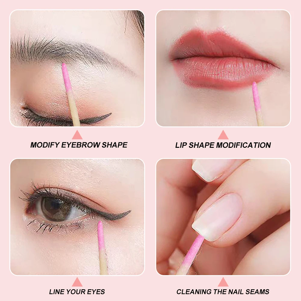 Cotonete 400 PÇS - Rosa Cabeça Dupla - 7 CM. - Imagem 16