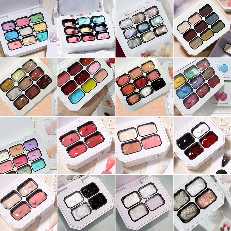 Estojo de Pintura Gel para Unha 4/6/9 - Cores Transferência Design UV.