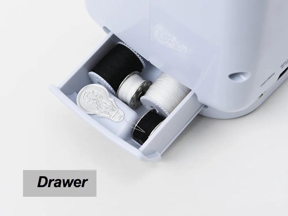 Máquina de Costura Mini Portátil Multifuncional Bivolt 12 Pontos para Uso Doméstico e Reparos em Roupas - Imagem 10