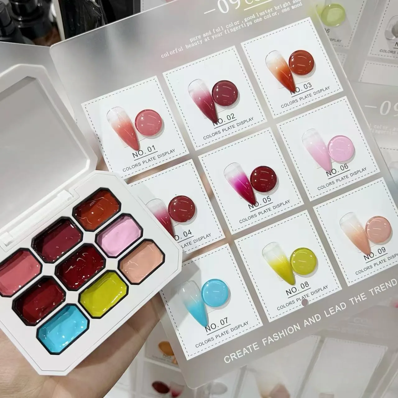 Estojo de Pintura Gel para Unha 4/6/9 - Cores Transferência Design UV. - Imagem 34