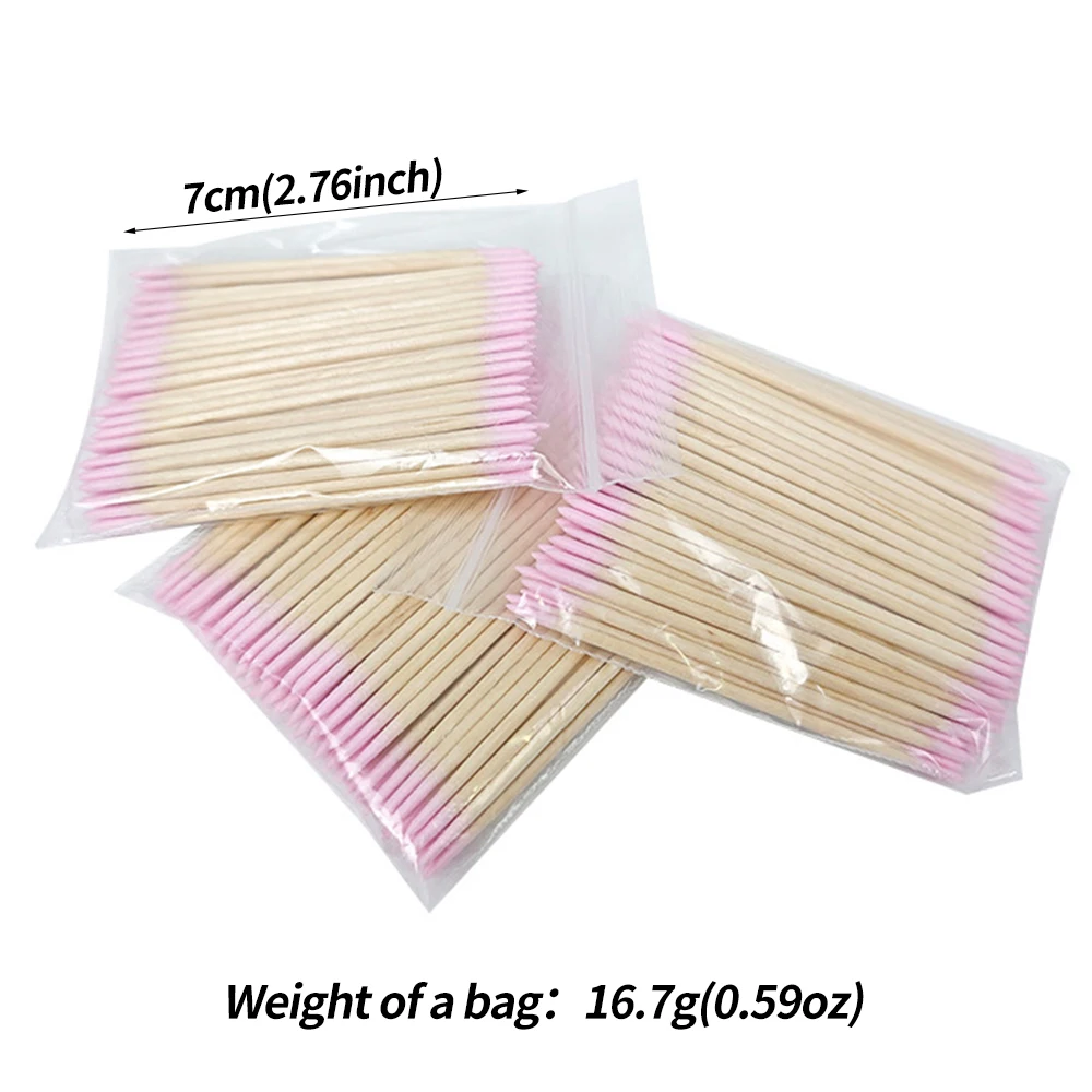 Cotonete 400 PÇS - Rosa Cabeça Dupla - 7 CM. - Imagem 26