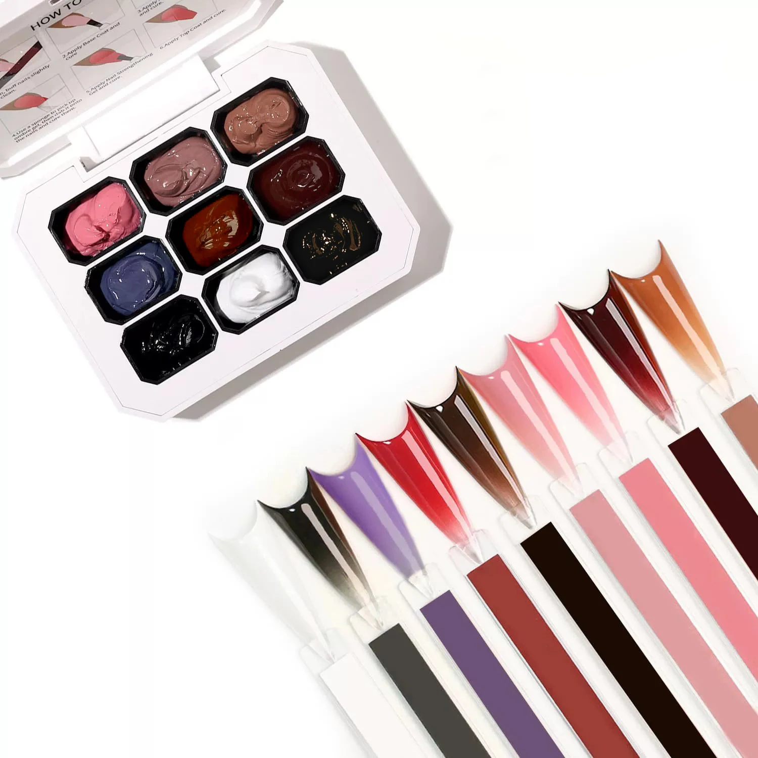 Estojo de Pintura Gel para Unha 4/6/9 - Cores Transferência Design UV. - Imagem 28