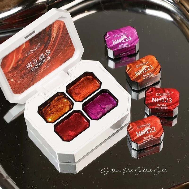 Estojo de Pintura Gel para Unha 4/6/9 - Cores Transferência Design UV. - Imagem 19