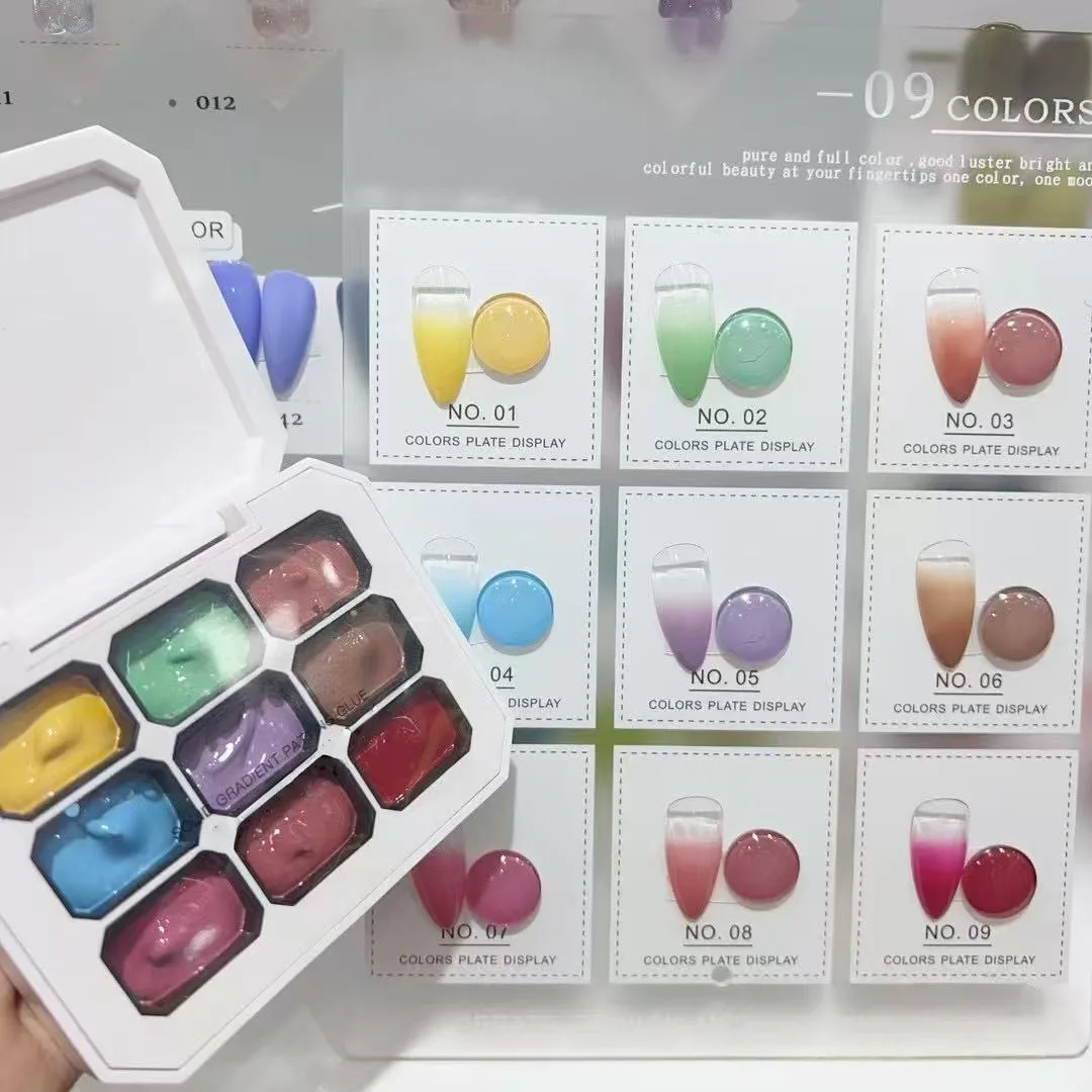 Estojo de Pintura Gel para Unha 4/6/9 - Cores Transferência Design UV. - Imagem 15