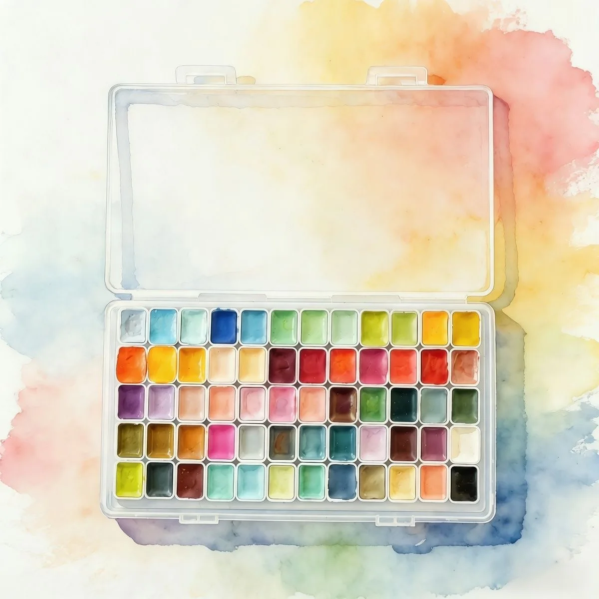 Conjunto de Tintas Hidrossolúveis Sólidas com 130 Cores. - Imagem 6