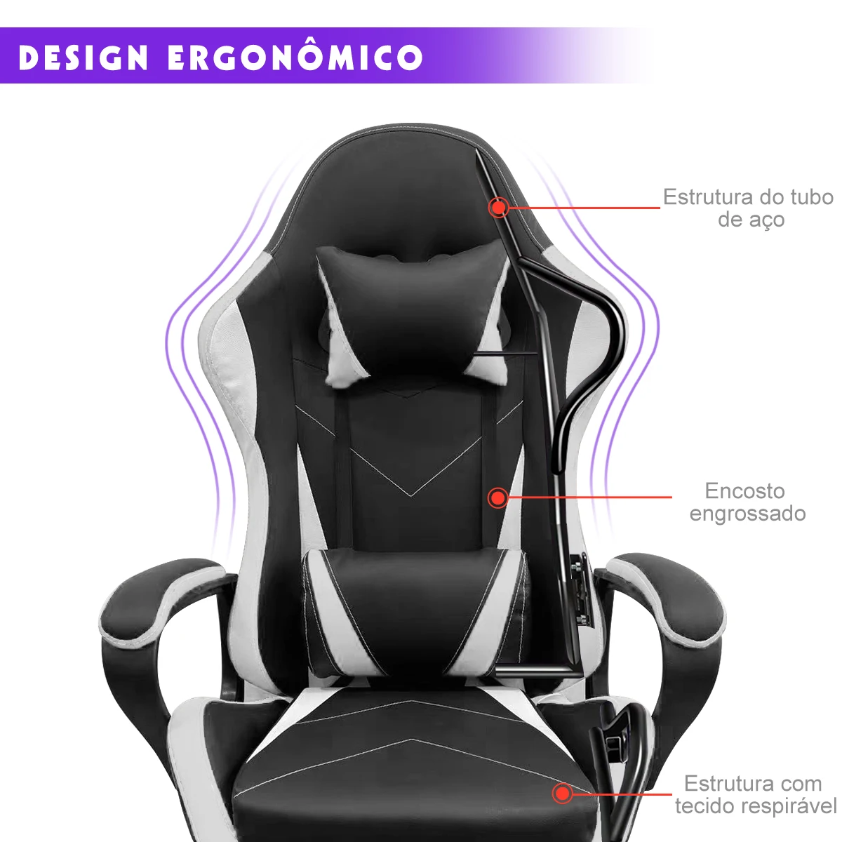 Cadeira de Escritório Python FLY - Cadeira Para E-Sports. - Imagem 10
