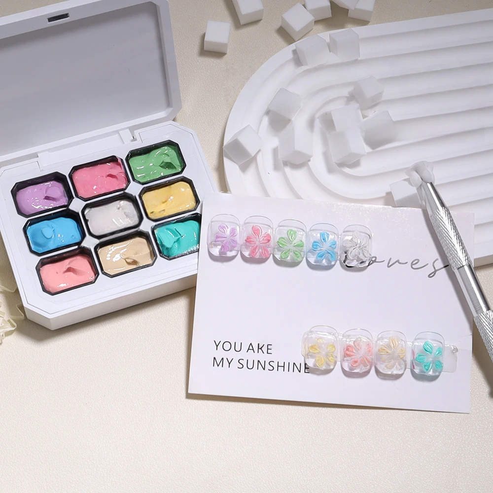Estojo de Pintura Gel para Unha 4/6/9 - Cores Transferência Design UV. - Imagem 26