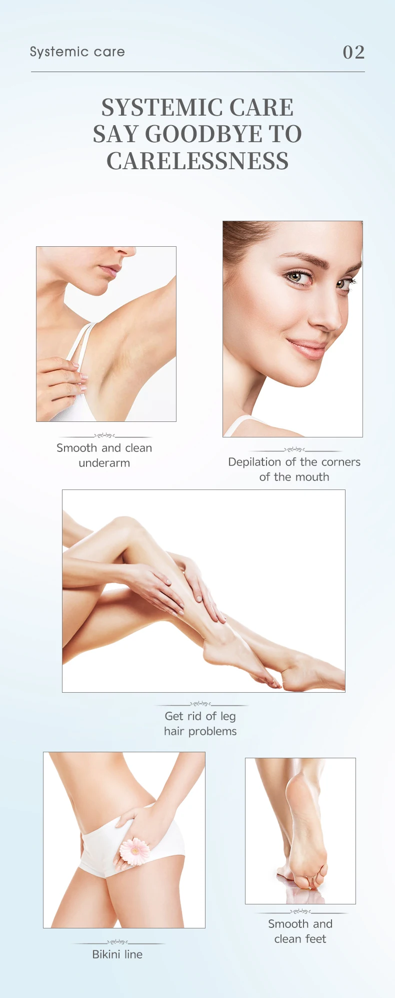 Kemei - Depilador Elétrico Feminino/Removedor de Pelos/Recarregável. - Imagem 8