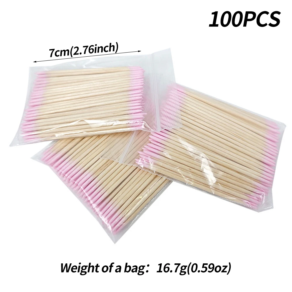 Cotonete 400 PÇS - Rosa Cabeça Dupla - 7 CM. - Imagem 17