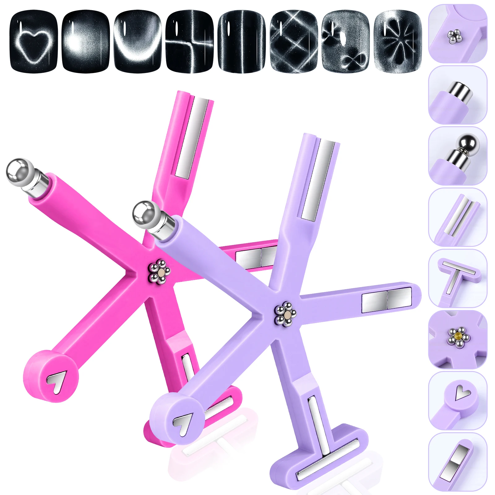 Ferramenta Magnética Para Gel Magnético - Multifuncional Para Unhas/Efeito Olho de Gato. - Imagem 9
