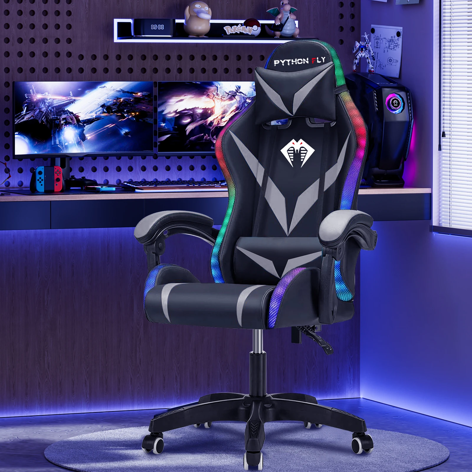 Cadeira Ergonômica Para Jogos e Escritório Python FLY. - Imagem 4