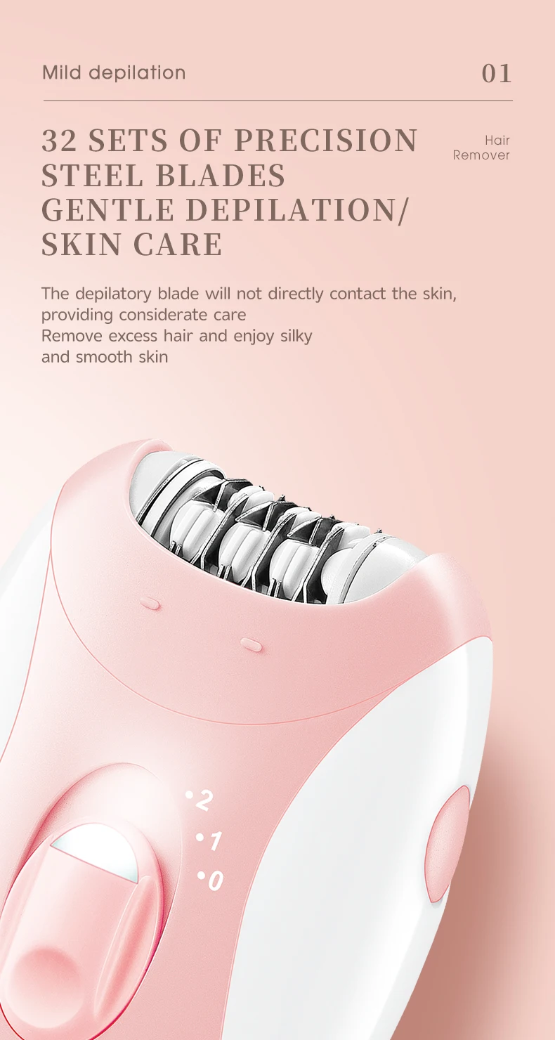 Kemei - Depilador Elétrico Feminino/Removedor de Pelos/Recarregável. - Imagem 15