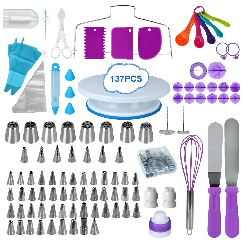 Kit Ferramentas Para Bolo Decoração/Pastelaria -137Pçs. - Imagem 2