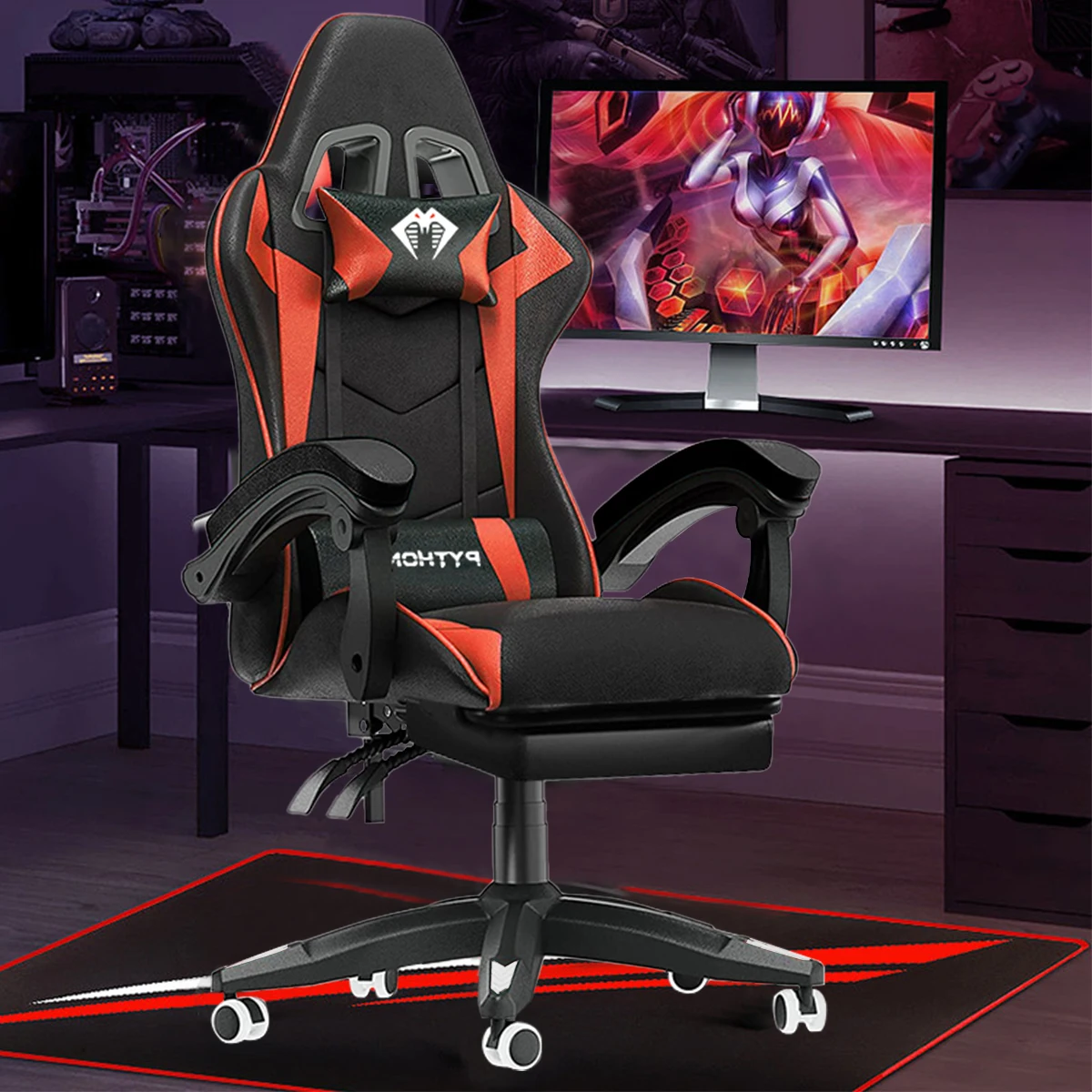 Cadeira Ergonômic Para Jogos - Python Fly. - Imagem 19